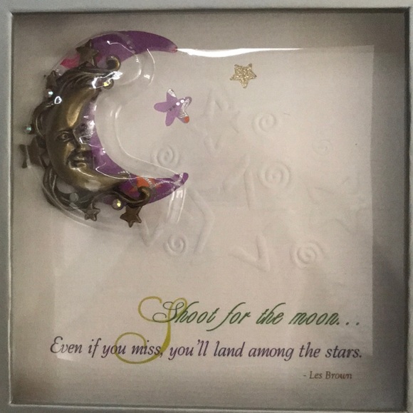 Moon & Star Pin/Brooch NIB - Picture 2 of 5